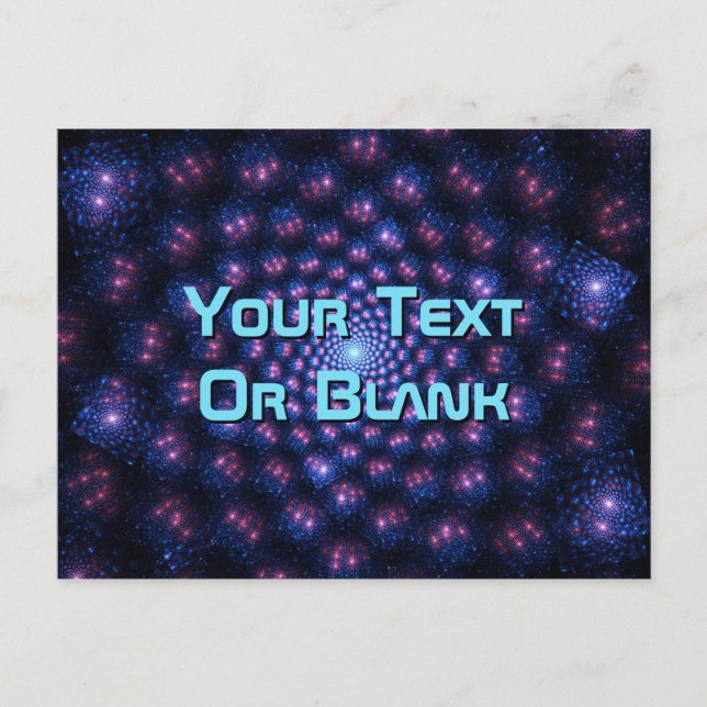 Fractal, flersidigt vykort (Framsida)