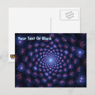 Fractal, flersidigt vykort
