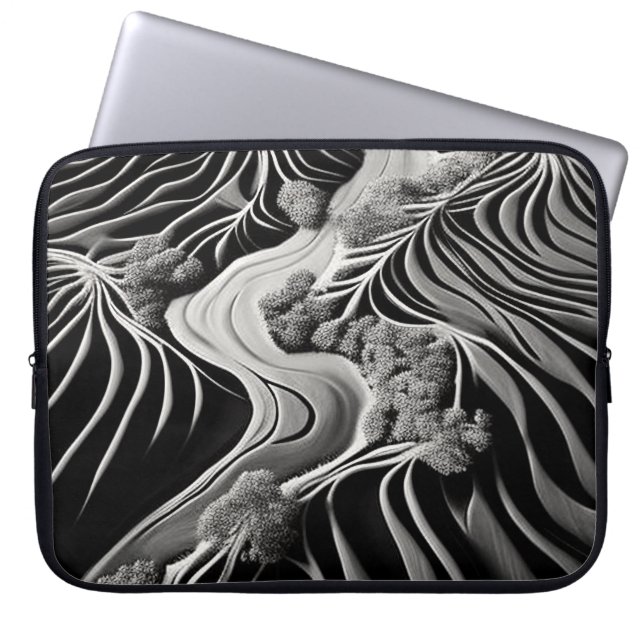 Fractal Flow Laptop Fodral (Framsidan)