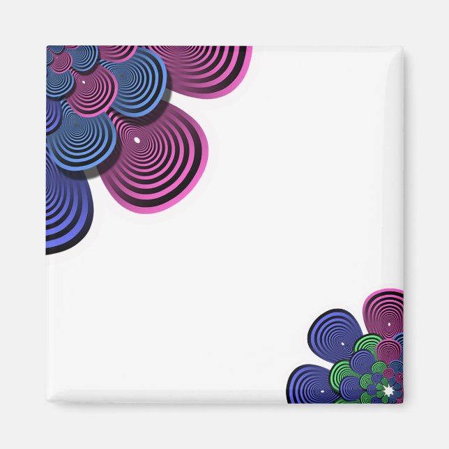Fractal Flower Magnet (Framsidan)