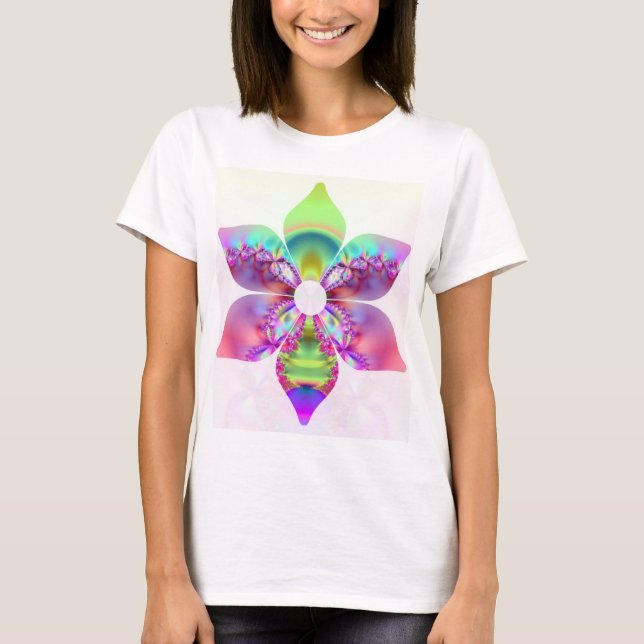 Fractal Flower of Life Tee Shirt (Framsida)
