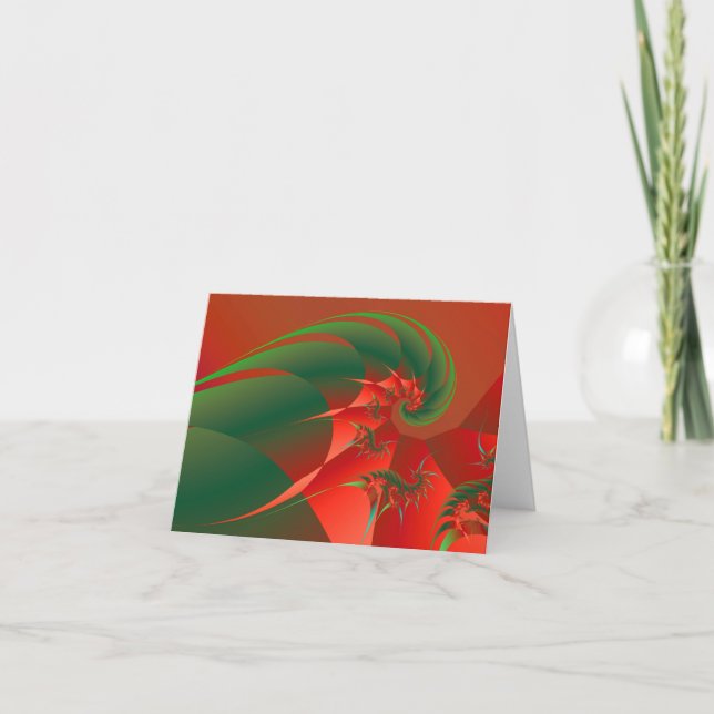 Fractal för konst för abstrakt för helgkort (Framsida)