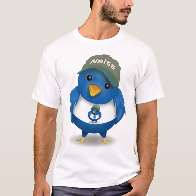 Fractal för Nalts Twitterfågel Tee (Framsida)