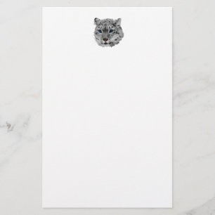 Fractal för snöLeopard Brevpapper