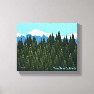 Fractal Forest Canvastryck
