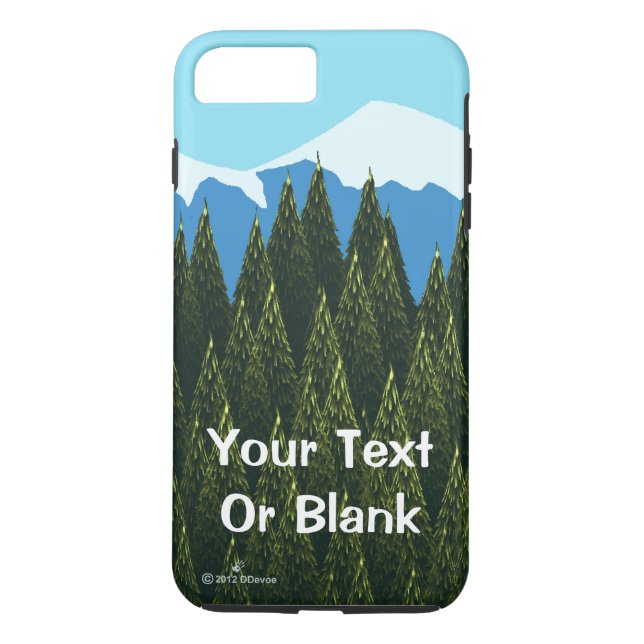 Fractal Forest Case-Mate iPhone Skal (Baksida)