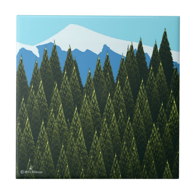 Fractal Forest Kakelplatta (Framsidan)