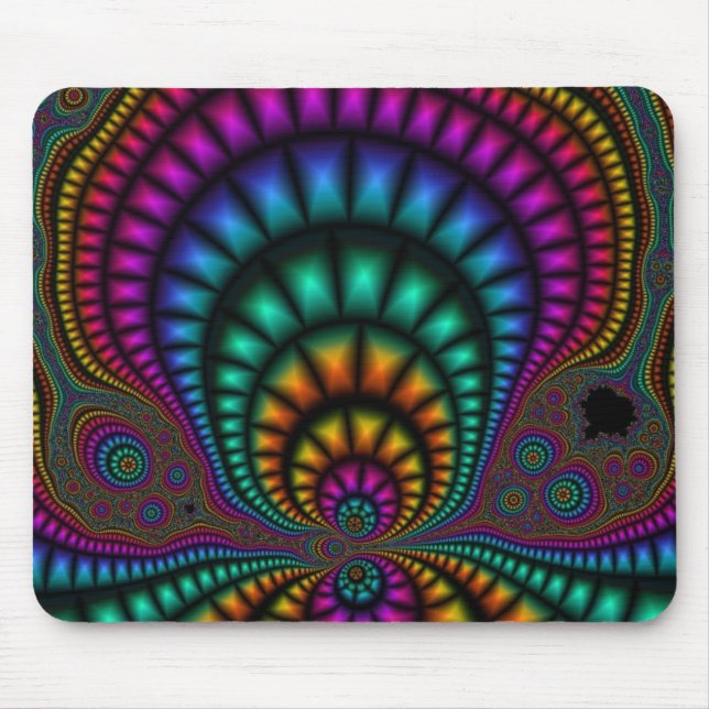 Fractal Funhouse Mousepad Musmatta (Framsidan)