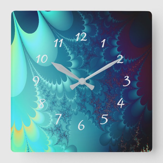 Fractal Fyrkantig Klocka (Framsida)