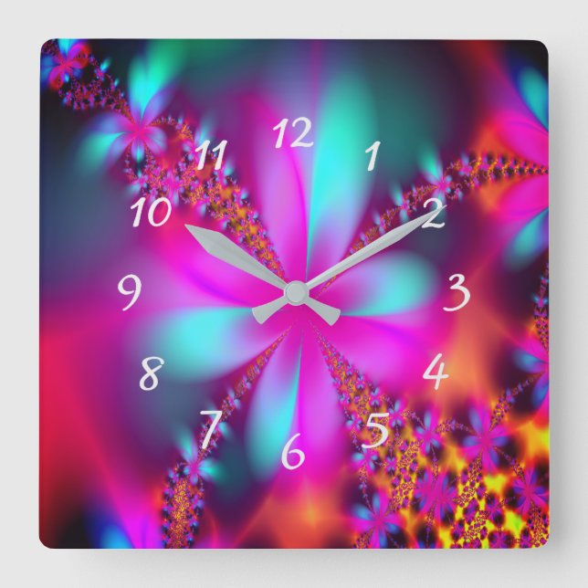 Fractal Fyrkantig Klocka (Framsida)