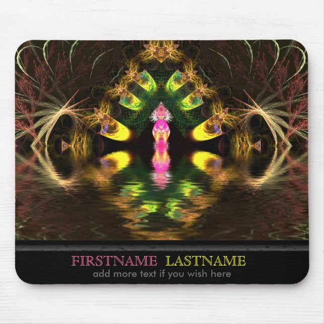 Fractal Geisha Anpassade Mousepad Musmatta (Framsidan)