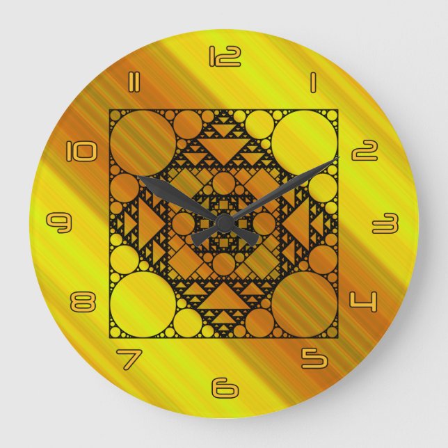 Fractal geometriklocka stor klocka (Framsida)