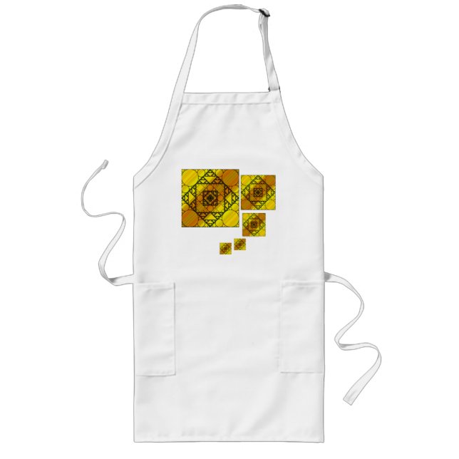 Fractal Geometry Apron Långt Förkläde (Framsidan)