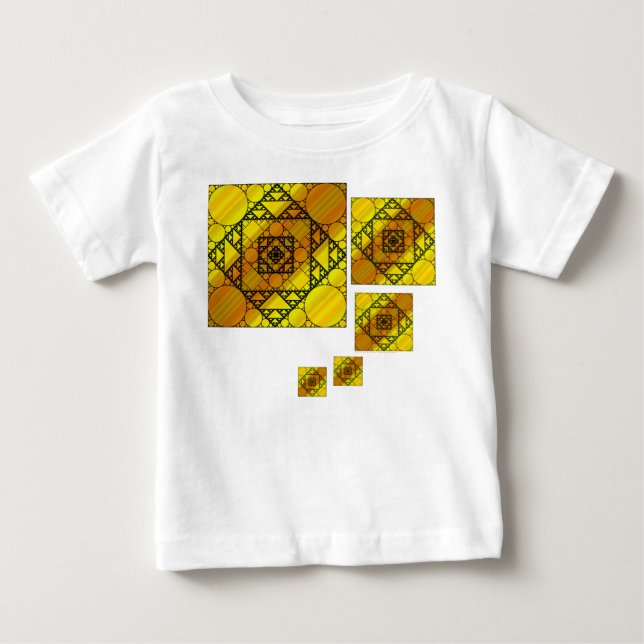 Fractal Geometry Barn och Baby Light Shirt Tee Shirt (Framsida)