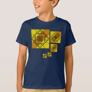 Fractal Geometry Barn och Baby Mörk Shirt Tee