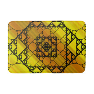 Fractal Geometry Bath Mat Badrumsmatta