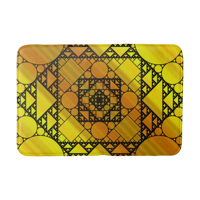 Fractal Geometry Bath Mat Badrumsmatta (Framsidan)
