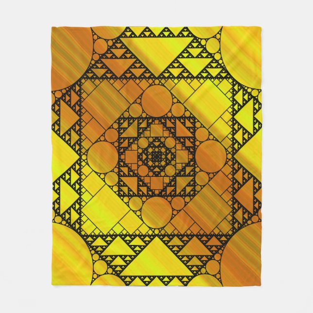 Fractal Geometry Fleece Blanket (Framsidan)