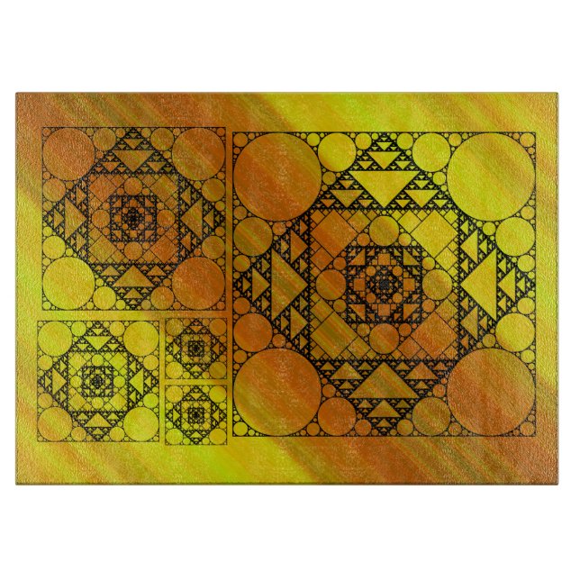 Fractal Geometry Glass Clearboard Board (Framsidan)
