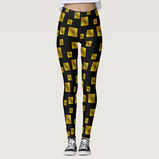 Fractal Geometry Leggings (Framsida)
