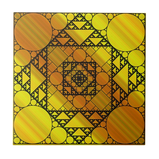 Fractal Geometry Tile Kakelplatta (Framsidan)