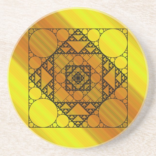 Fractal Geometry Underlägg Sandsten (Framsidan)