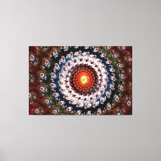 Fractal glas 3, omformad arbetsyta canvastryck
