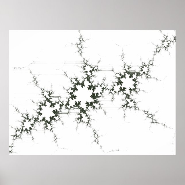 Fractal Grått Poster (Framsidan)