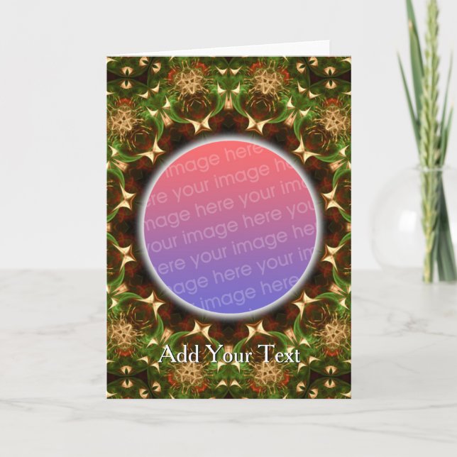 Fractal Greeting Card Kort (Framsida)