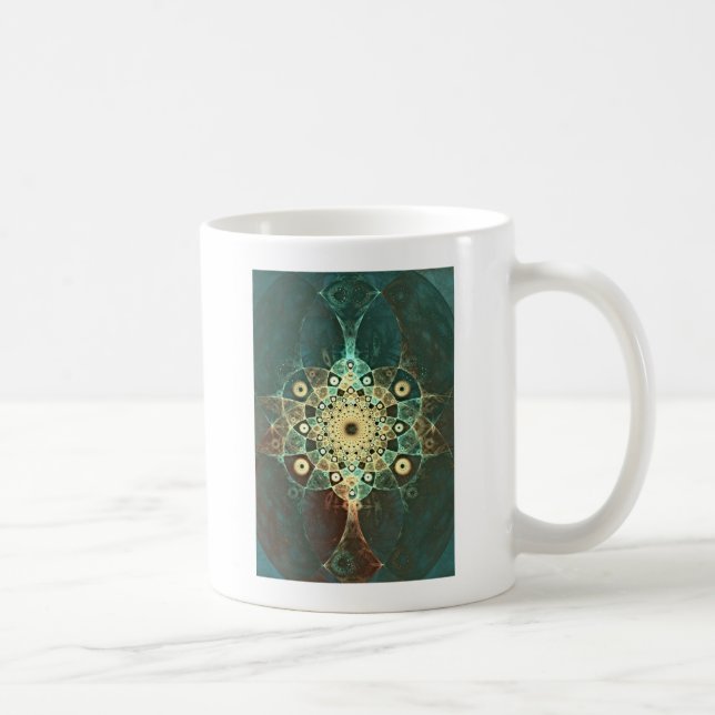 Fractal grunge kaffemugg (Höger)