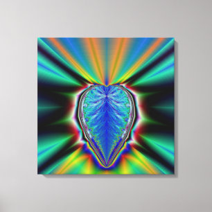 Fractal Heart-Kanvastrycket Canvastryck