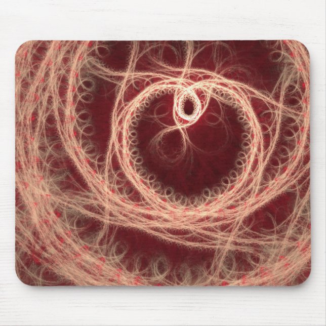 Fractal Heart Mousepad Musmatta (Framsidan)