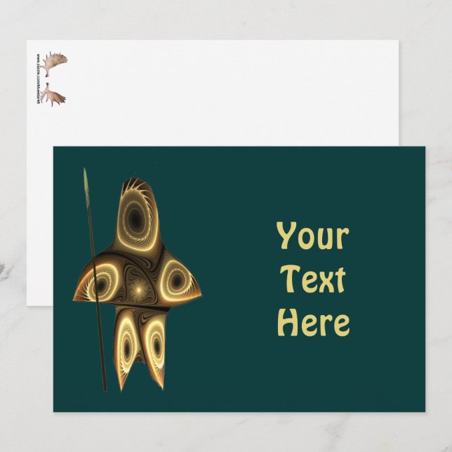 Fractal Inuit Hunter (Fram/baksida)