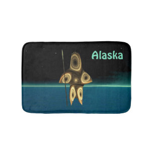 Fractal Inuit Hunter - Alaska Badrumsmatta