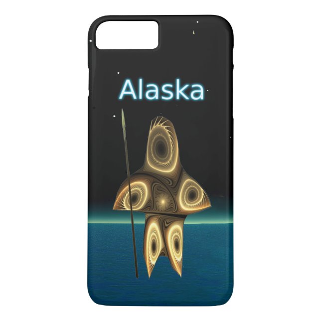 Fractal Inuit Hunter - Alaska Case-Mate iPhone Skal (Baksida)