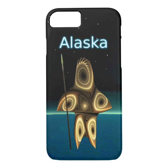Fractal Inuit Hunter - Alaska Case-Mate iPhone Skal (Baksida)