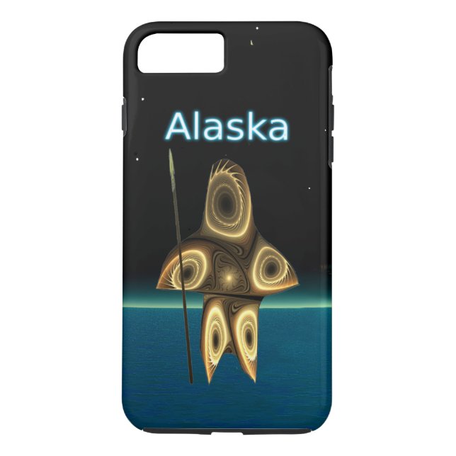 Fractal Inuit Hunter - Alaska Case-Mate iPhone Skal (Baksida)