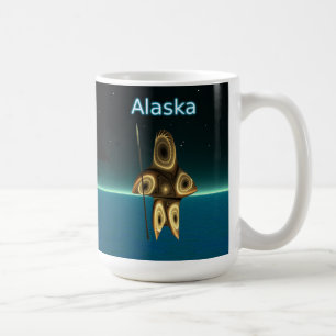 Fractal Inuit Hunter - Alaska Kaffemugg