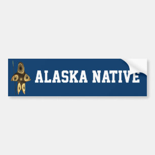 Fractal Inuit Hunter - Alaska Native Bildekal