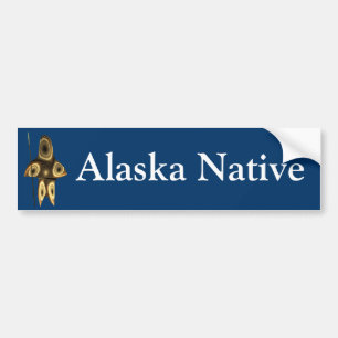 Fractal Inuit Hunter - Alaska Native Bildekal