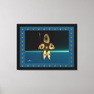 Fractal Inuit Hunter Canvastryck