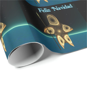 Fractal Inuit Hunter - Feliz Navidad Presentpapper