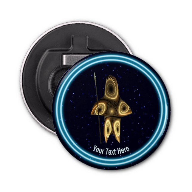 Fractal Inuit Hunter Flasköppnare (Framsidan)