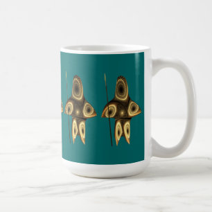 Fractal Inuit Hunter Kaffemugg