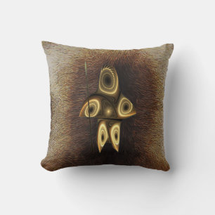 Fractal Inuit Hunter Kudde