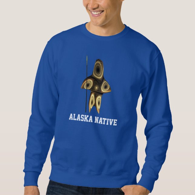 Fractal Inuit Hunter Sweatshirt (Framsida)