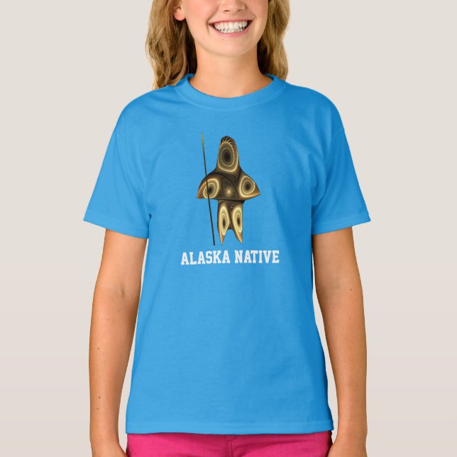 Fractal Inuit Hunter T-shirt (Framsida)