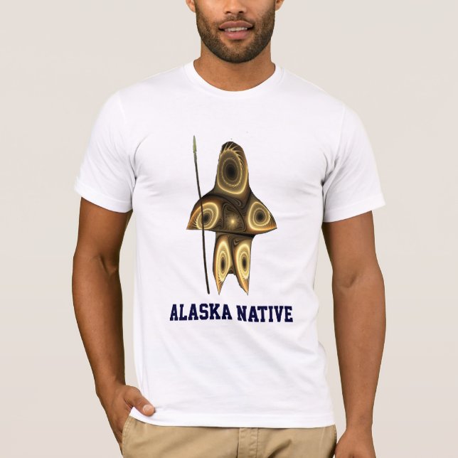 Fractal Inuit Hunter T Shirt (Framsida)