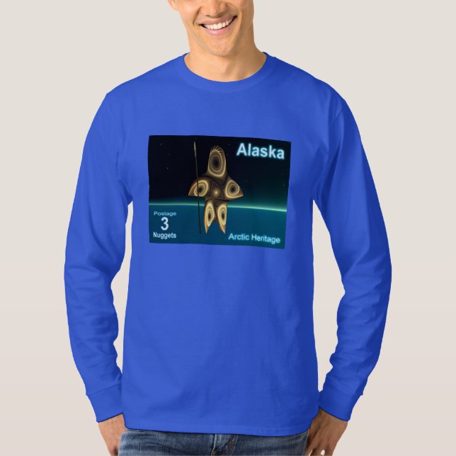 Fractal Inuit Hunter T-shirt (Framsida)