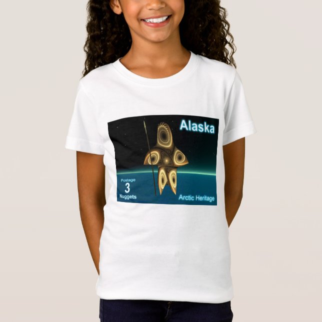 Fractal Inuit Hunter T-shirt (Framsida)